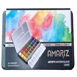 DOMS AMARIZ Artists Watercolour Cakes - 24 Shades